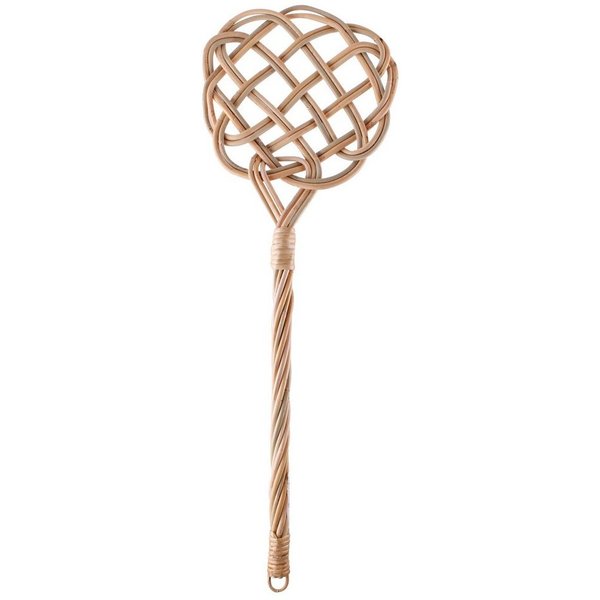 BigDean Teppichkehrer Teppichklopfer Rattan Handklopfer Teppich Klopfer Handmade, ., (Packung, 1-tlg., Teppichklopfer), 2 Fädig, Handgeflochte, Rattan
