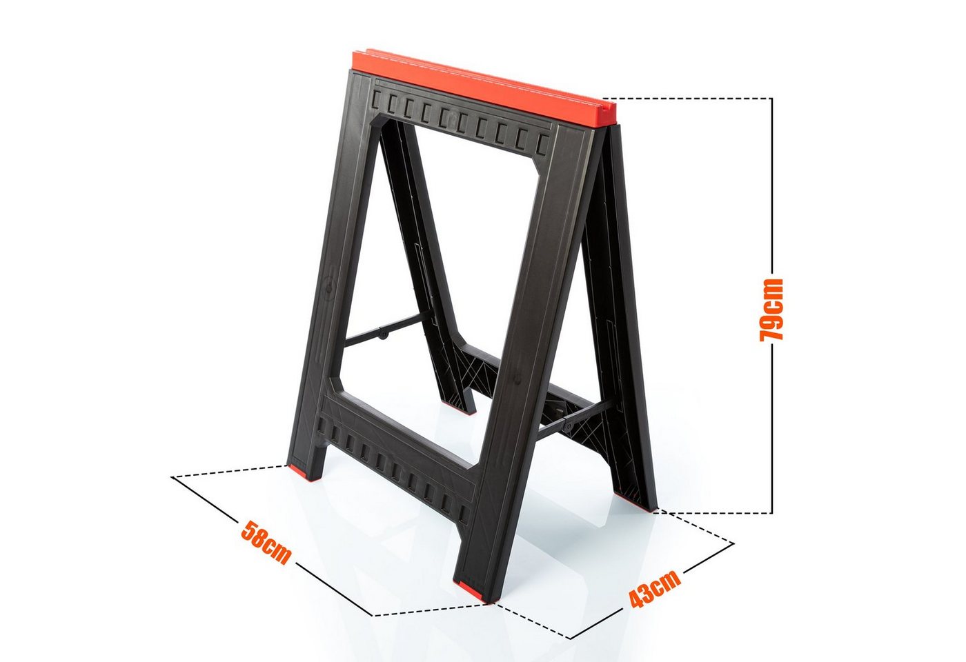 BigDean Untergestell Unterstellbock Arbeitsbock Klappbock Stützbock, Zubehör für DIY, Pro, Vielseitig, Platzsparend, Robust – Bild 2 von 5