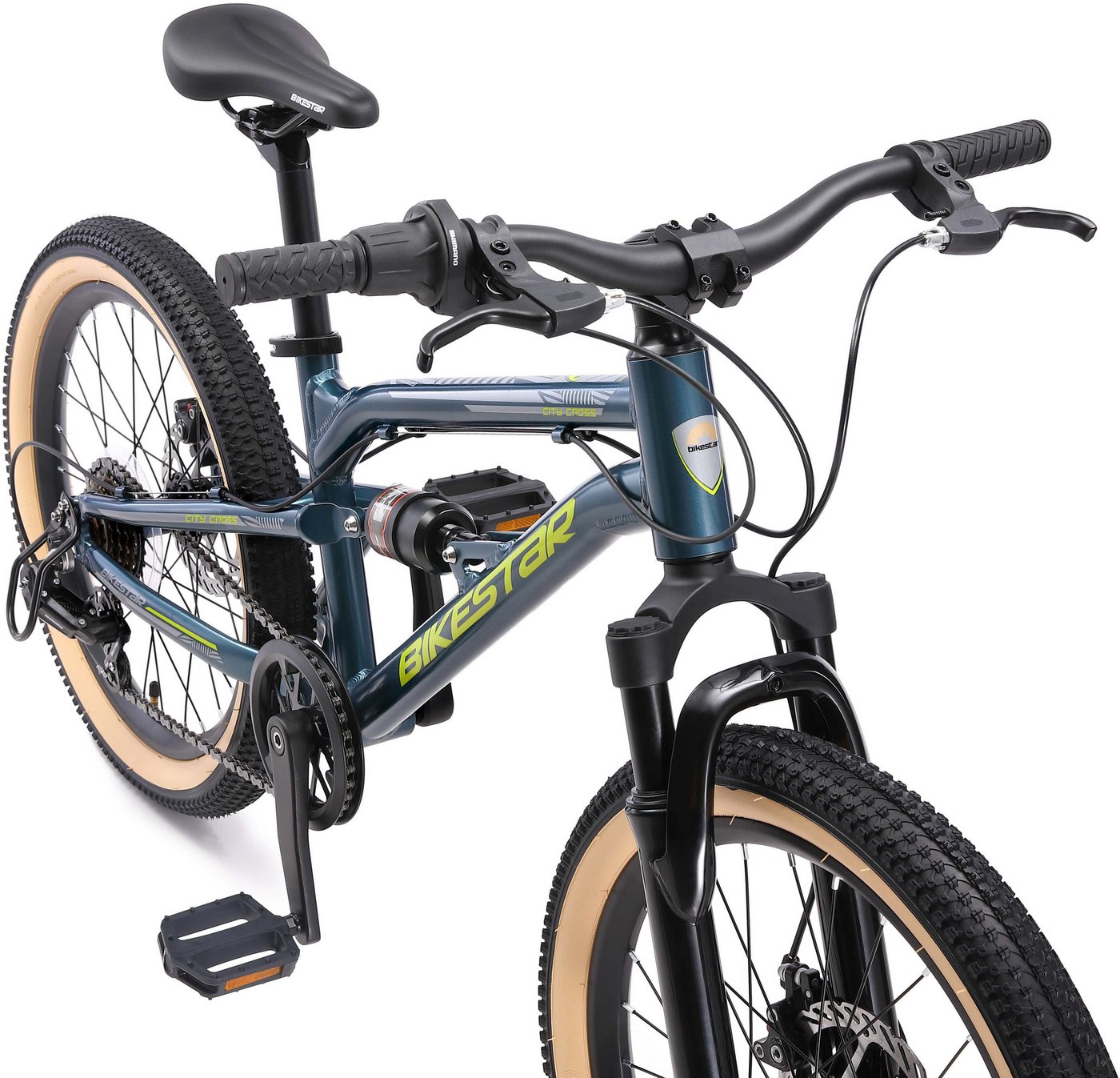 Bikestar Jugendfahrrad, 7 Gang Shimano RD-TY21 Schaltwerk, Kettenschaltung – Bild 4 von 5