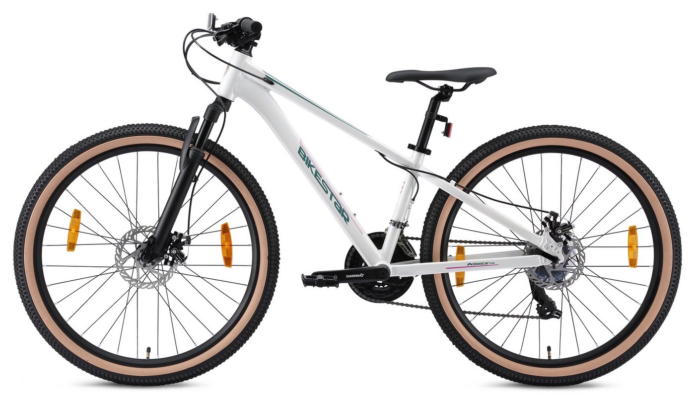 Bikestar Mountainbike, 21 Gang Shimano RD-TY300 Schaltwerk, Kettenschaltung, für Damen und Herren, Kettenschaltung – Bild 3 von 5
