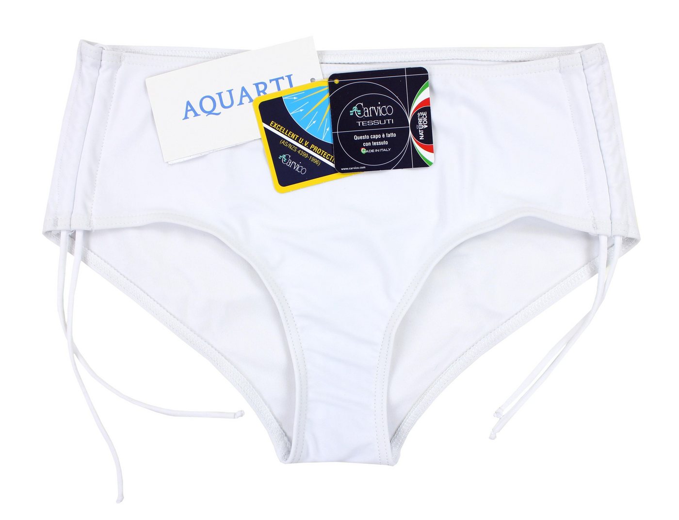 Aquarti Bikini-Hose Aquarti Damen Bikinihose mit Raffung und Schnüren – Bild 3 von 5