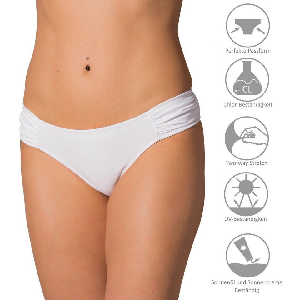 Aquarti Bikini-Hose Aquarti Damen Bikinihose mit seitlichen Raffungen – Bild 5 von 5