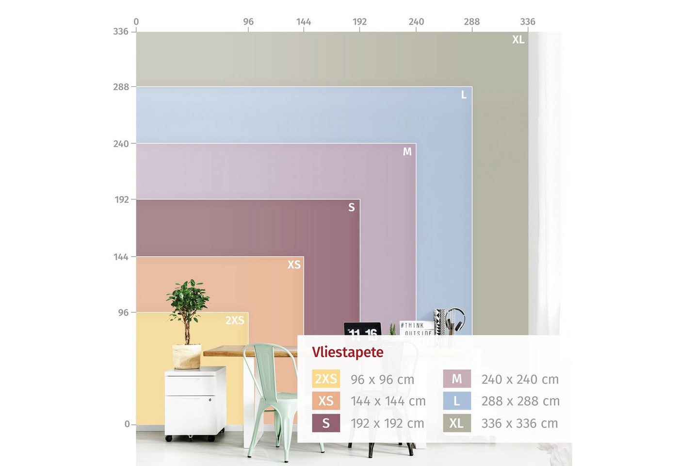 Bilderdepot24 Kindertapete Regenbogen Wasserfarben Illustration Kinder bunt moderne Wanddeko XXL, Glatt, Matt, (Vliestapete inkl. Kleister oder selbstklebend),  – Bild 4 von 5
