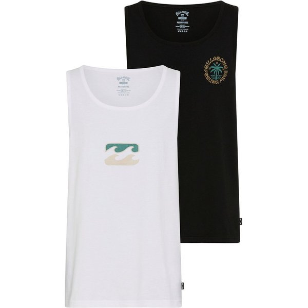 Billabong Tanktop ESTRADA ICON DOUBLEPACK (2-tlg) im 2er-Pack, aus Baumwolle, ärmelloser Schnitt, sportlicher Stil
