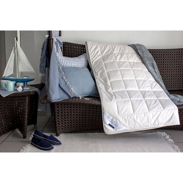 billerbeck Baumwollbettdecke Ancona Superlight, Bettdecken für den Sommer, Decke, Füllung: 100% Baumwolle, Bezug: 100% Baumwolle, Sommerdecke mit Baumwollfüllun