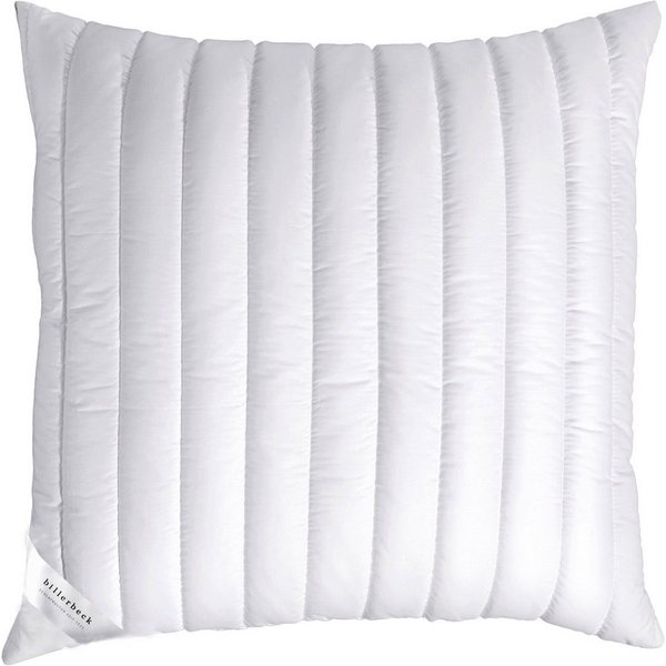 billerbeck Microfaserkissen Liliane, Kissen ist Allergiker freundlich (Hausstauballergiker), Füllung: FLOCKIS-Faserbällchen, Bezug: 100% Baumwolle, Seitenschläf