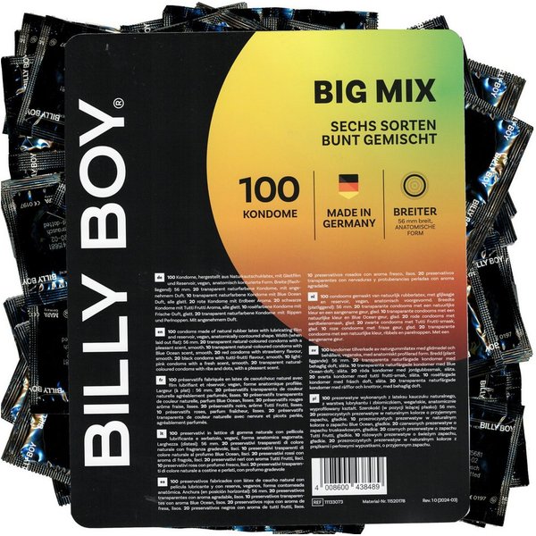 Billy Boy Kondome Big Mix Packung mit, 100 St., Kondome im Mix Sortiment, Vorratspackung