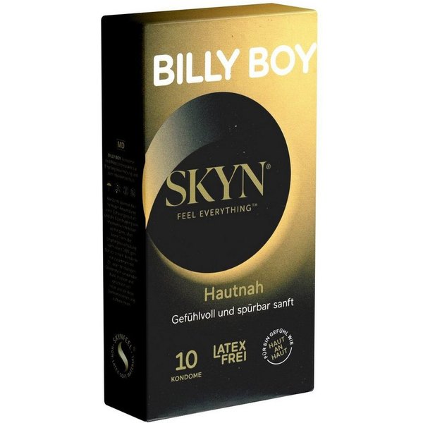 Billy Boy Kondome SKYN Hautnah - hypoallergene Kondome, Packung mit, 10 St., Kondome für Allergiker, latexfreie Kondome aus Polyisopren