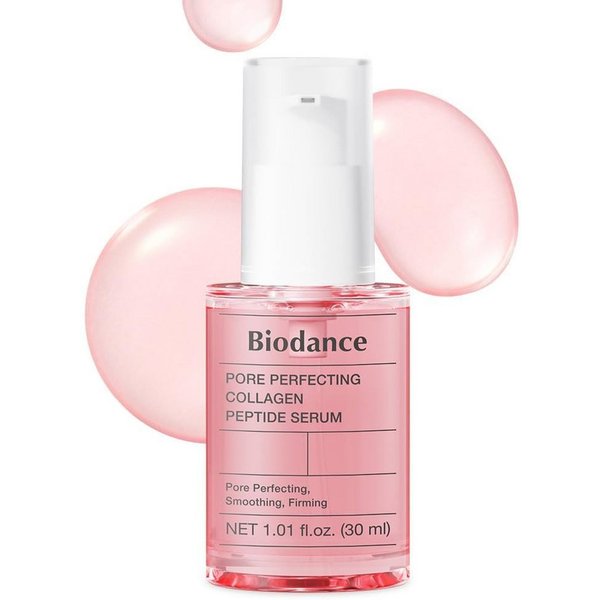 Biodance Gesichtsserum Pore Perfecting Collagen Peptide Serum 30ml – Porenverfeinerndes Serum mit 243Da Kollagen & 10 Peptide Komplex – Hautpflege für glatte, H