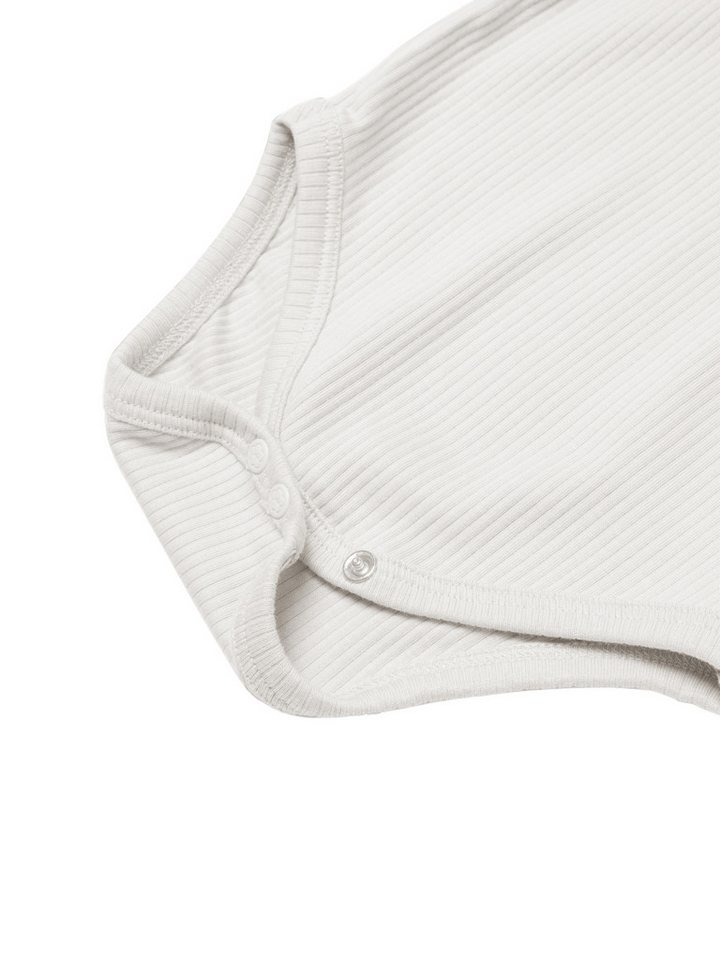 biorganic Kurzarmbody Ripp (3er Pack), Mehrfarbig, Unisex, Baby Body für Jungen und Mädchen (Set, 4-tlg., 3er-Pack Bodys & 1 Beutel) gerippte Textilstruktur (Ri – Bild 4 von 5