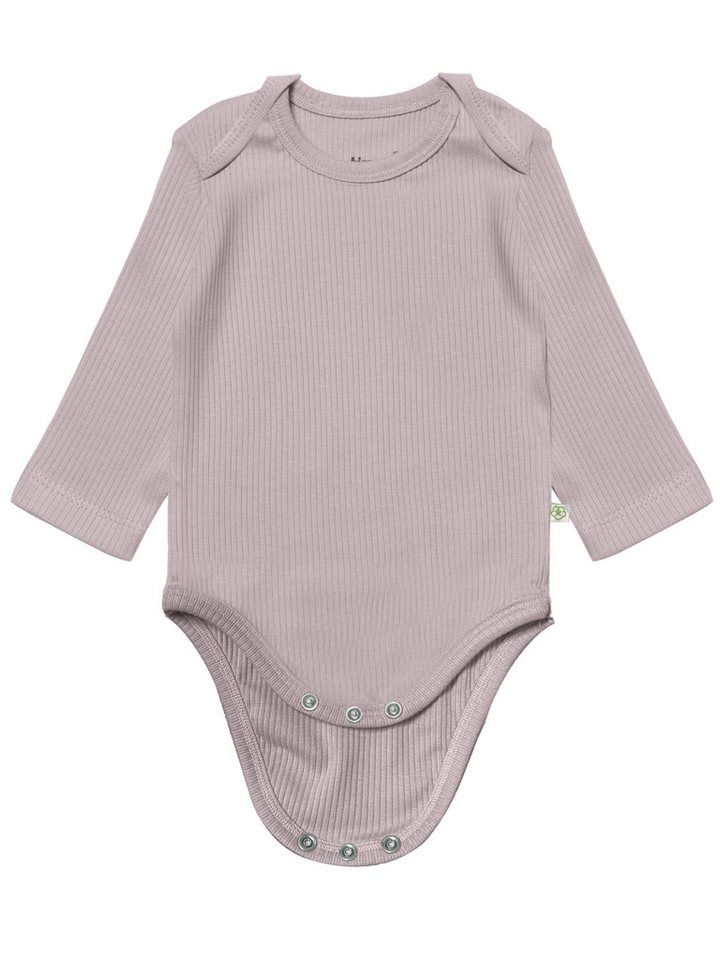 biorganic Langarmbody Ripp (3er Pack), Mehrfarbig, Unisex, Baby Body für Jungen und Mädchen (Set, 4-tlg., 3er-Pack Bodys & 1 Beutel) gerippte Textilstruktur (Ri – Bild 3 von 5