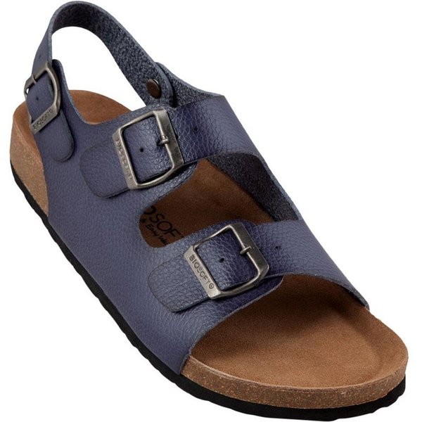 Biosoft Comfort & Easy Walk Biosoft Herren Sandalen Leder Optik Größe 43 - 47 LARS, Herrensandale Sandale