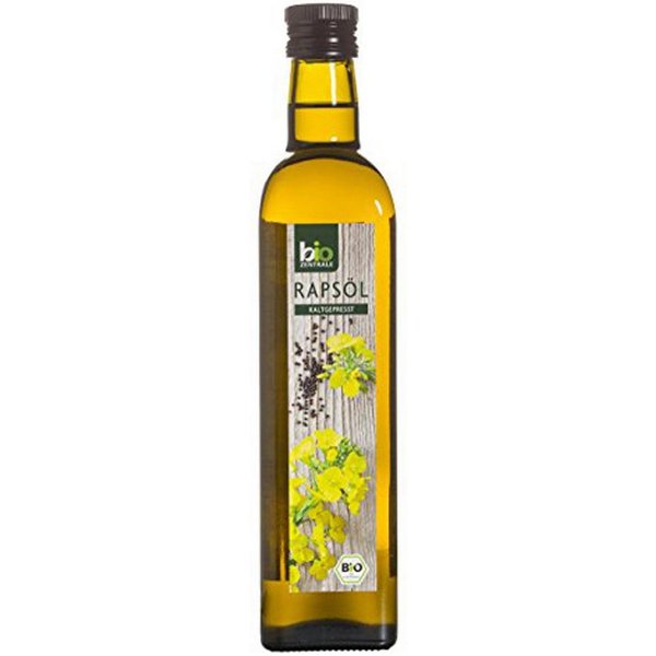 Biozentrale Speiseöl, biozentrale Rapsöl mit schonender Kaltpressung Flasche 500ml