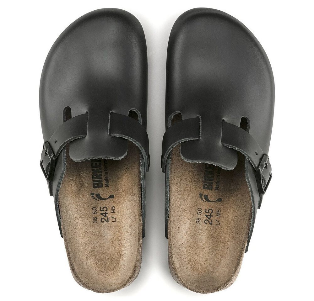 Birkenstock Clog Boston Super Grip, Naturleder, schwarz Pantolette – Bild 3 von 5