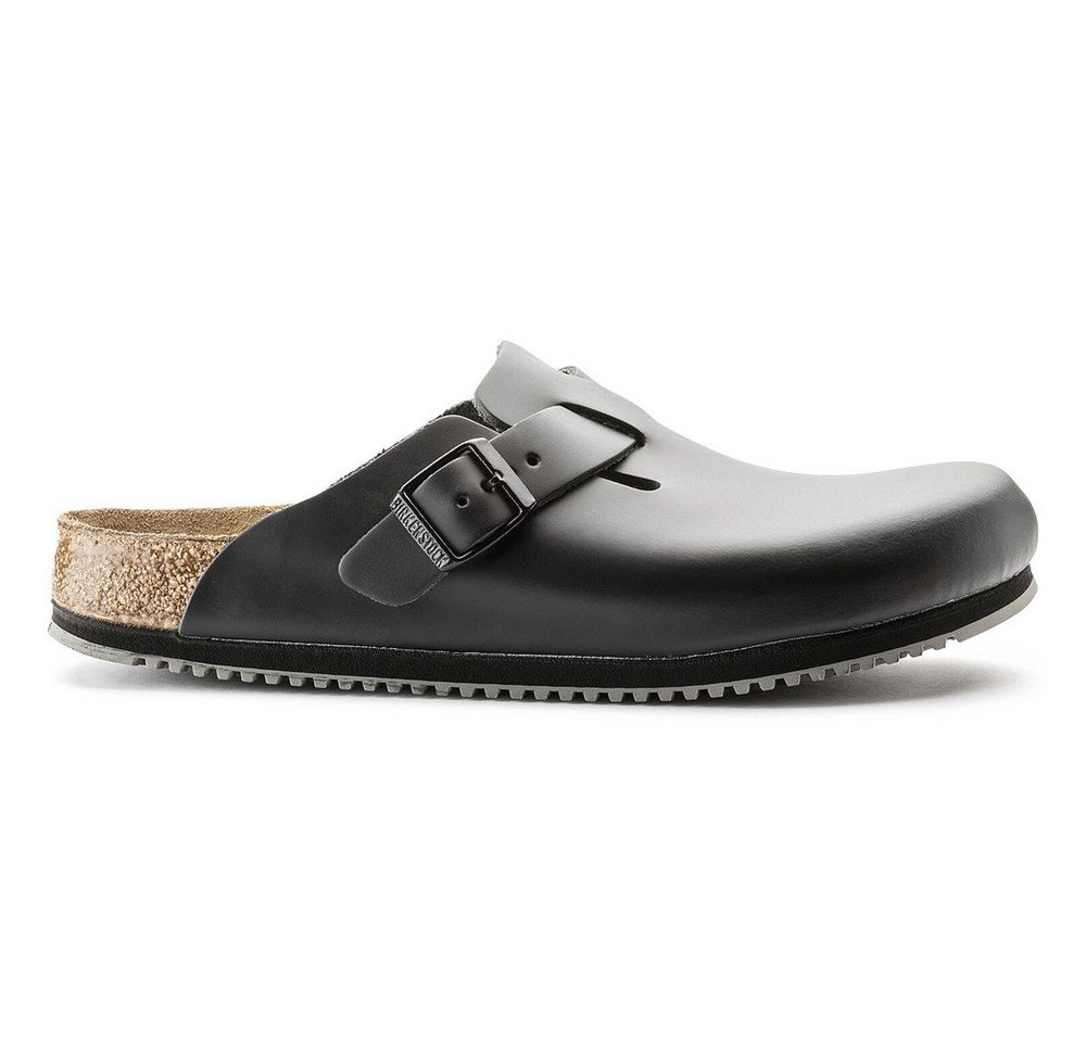 Birkenstock Clog Boston Super Grip, Naturleder, schwarz Pantolette – Bild 5 von 5