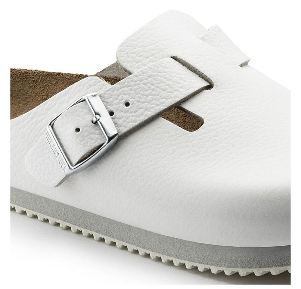 Birkenstock Clog Boston Super Grip, Naturleder, weiß Pantolette Rutschfeste Sohle & flexibler Riemen – perfekt für täglichen Komfort – Bild 2 von 5