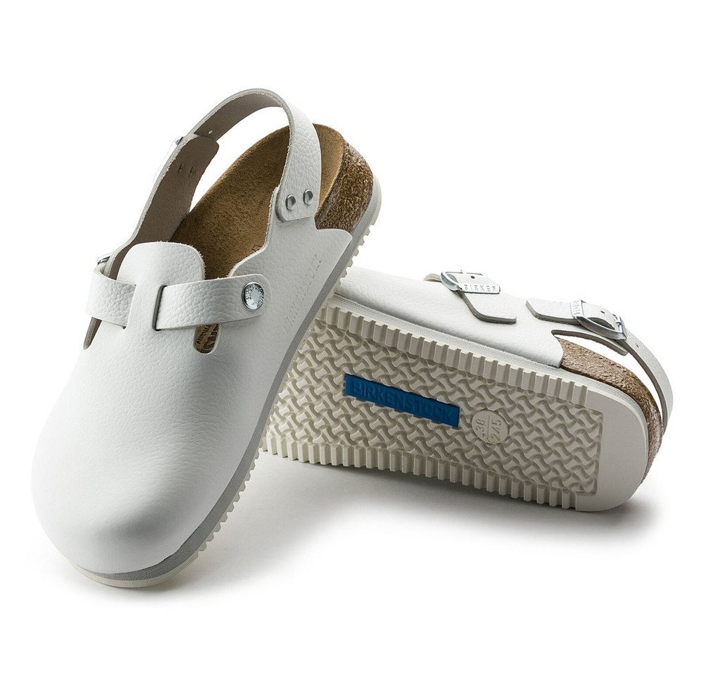 Birkenstock Clog Tokio Super Grip, Naturleder, weiß Pantolette – Bild 2 von 5
