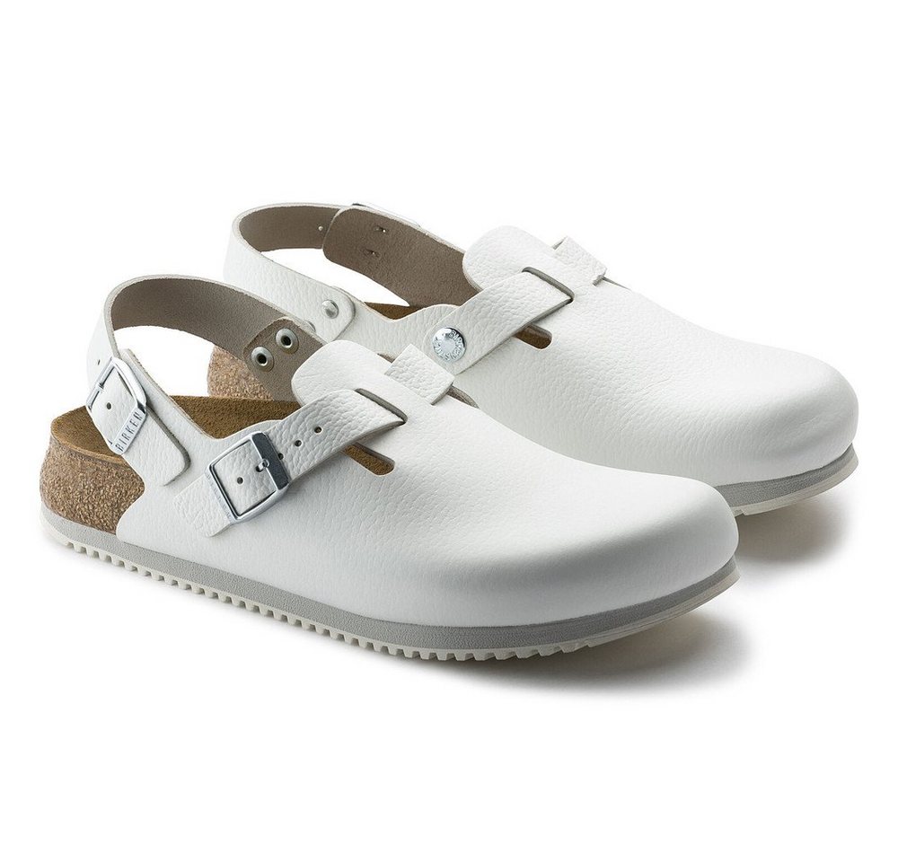 Birkenstock Clog Tokio Super Grip, Naturleder, weiß Pantolette – Bild 4 von 5