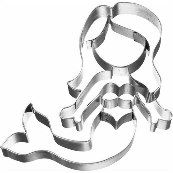 Birkmann Ausstechform Meerjungfrau Schwimmend 9 cm, Edelstahl