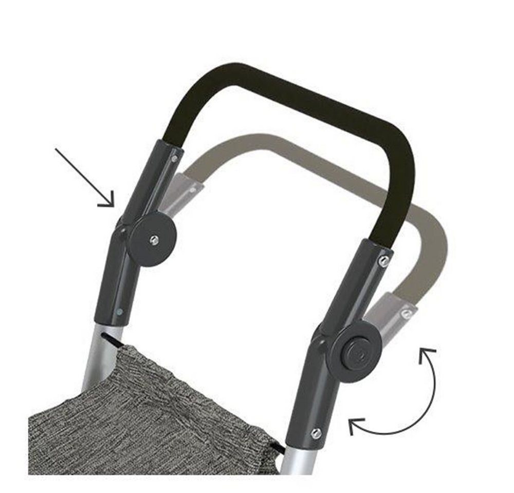 Bischof Einkaufstrolley keep cold, 44 l, wasserdichte Tasche aus Polyester, zusätzlich 4 Liter Kühlfach – Bild 2 von 5