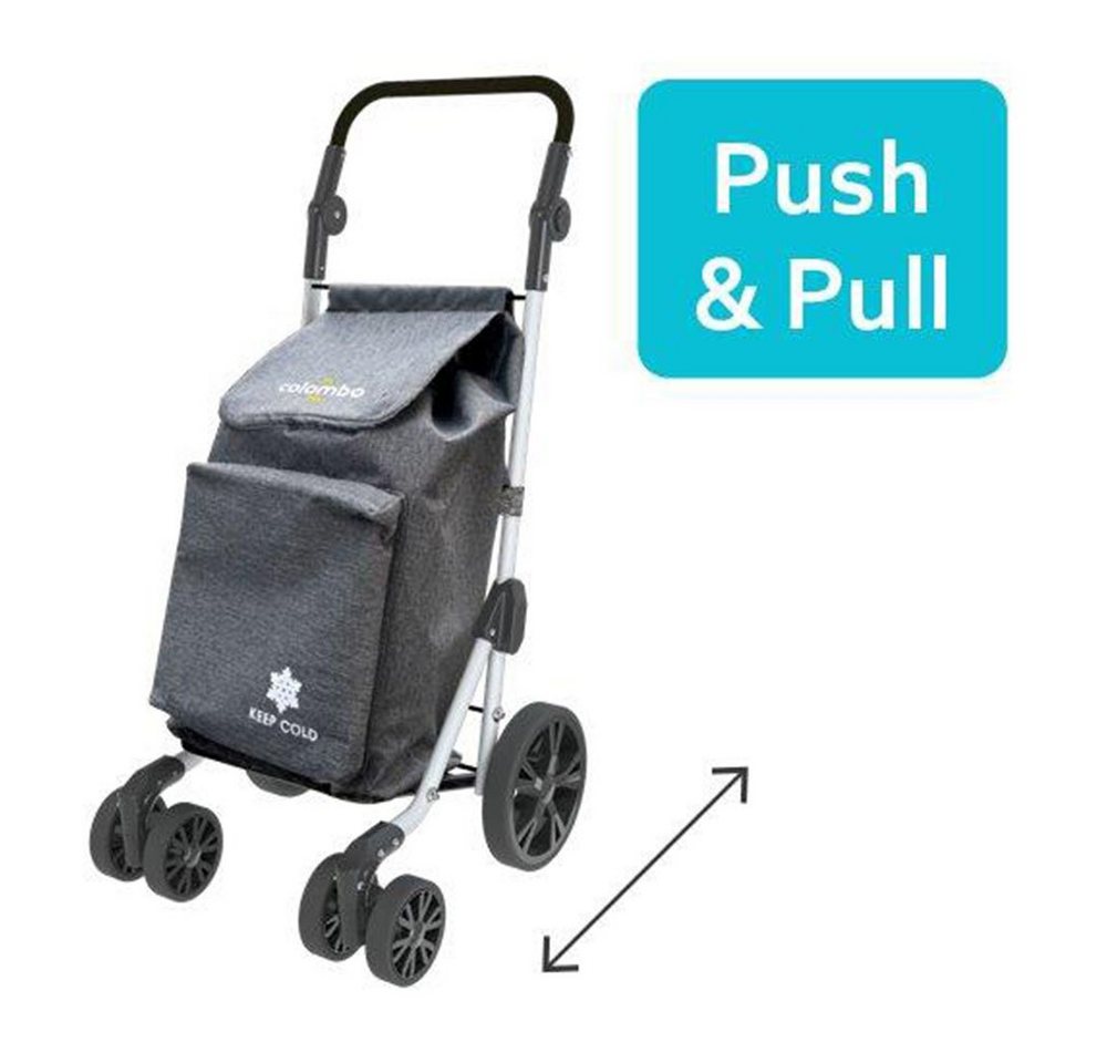 Bischof Einkaufstrolley keep cold, 44 l, wasserdichte Tasche aus Polyester, zusätzlich 4 Liter Kühlfach – Bild 3 von 5