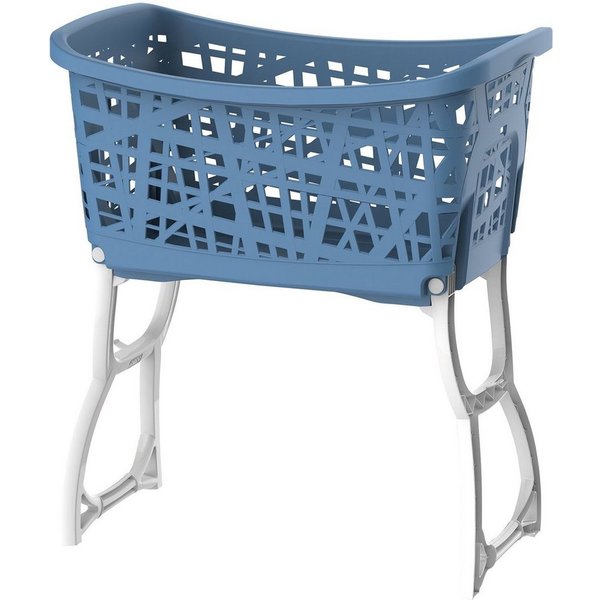 Bischof Wäschekorb, mit Standteilen, Tragegriffen, ergonomische Form