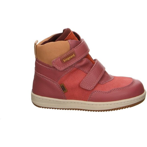 Bisgaard Bisgaard Leder Klettstiefel Winter Mädchen rot Winterstiefelette