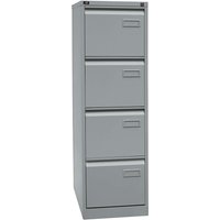 Hängeregistraturschrank 4S 1-bahnig silber