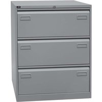 HR-Schrank 3s 2b alusilber (BxHxT)80x101,6x62,2cm