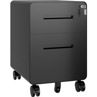 BISLEY Rollcontainer "EasyRoll" mit 1 Schublade und einer HR, Tiefe 50 cm, schwarz