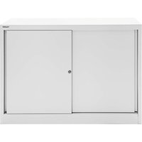 BISLEY Schiebetürenschrank "ECO" 2 OH, Breite 120 cm lichtgrau