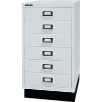 BISLEY Schubladenschrank "MultiDrawer" DIN A3 mit 6 Schubladen lichtgrau