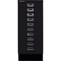 BISLEY Schubladenschrank "MultiDrawer" DIN A4 mit 10 Schubladen schwarz