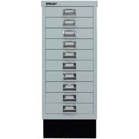 BISLEY Schubladenschrank "MultiDrawer" DIN A4 mit 10 Schubladen silber