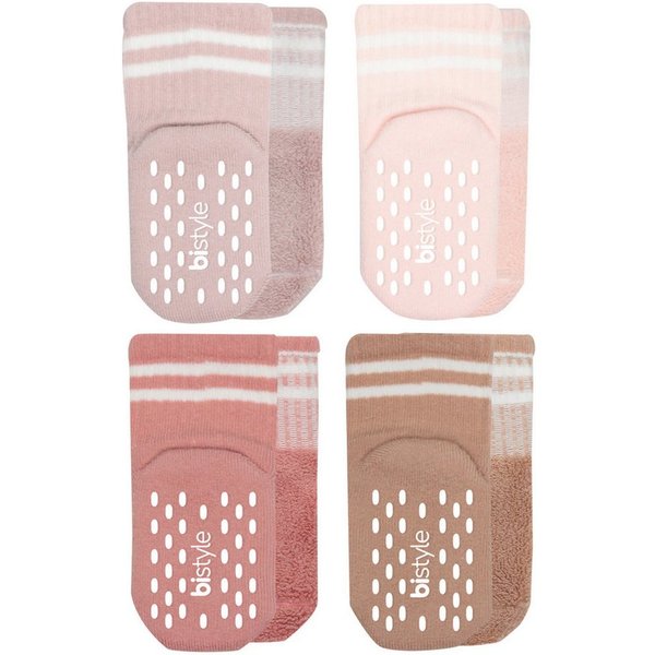 bistyle ABS-Socken Baby Tennissocken 4er Pack, Frottee Socken, Anti-Rutsch (Set, 4er Pack)