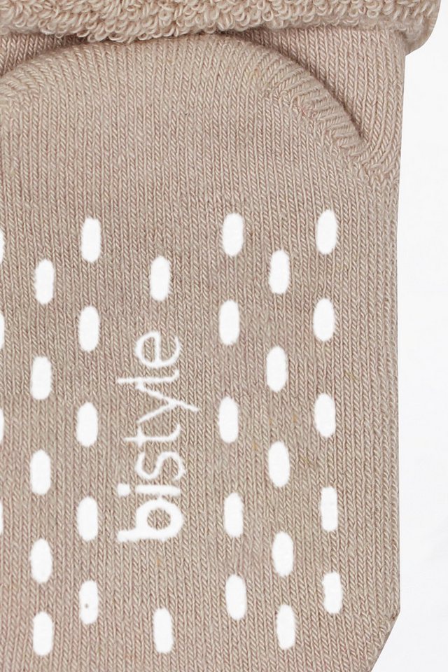 bistyle Kurzsocken (3er Pack), Frottee-Innen ABS für Babys Jungen Mädchen Babysocken (Set, 3-Paar, 3er-Pack) Anti-Rutsch, Plüsch, GOTS zertifiziert 0-36 Monate – Bild 4 von 5