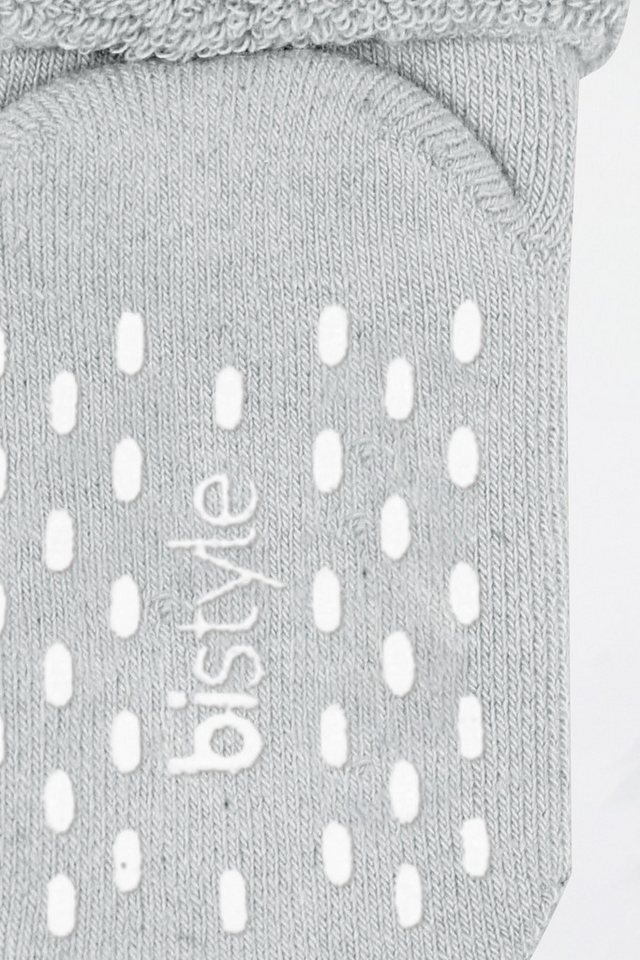 bistyle Kurzsocken (3er Pack), Frottee-Innen ABS für Babys Jungen Mädchen Babysocken (Set, 3-Paar, 3er-Pack) Anti-Rutsch, Plüsch, GOTS zertifiziert 0-36 Monate – Bild 4 von 5