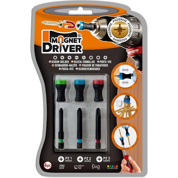 Magnet Driver Bit-Set 3 er Set Magnet Driver Magnetisches befestigen Schrauben B33 PZ einem