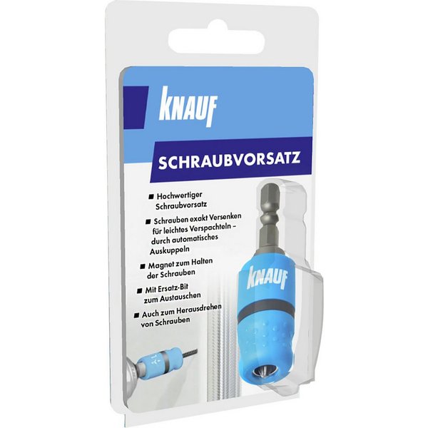 KNAUF Bit-Set Knauf Schraubvorsatz exakte Versenktiefe geeignet