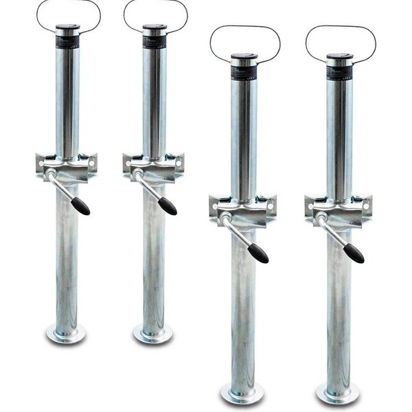 Bituxx Anhänger-Abstellstütze 700mm 4 Stück, (MS-17334)