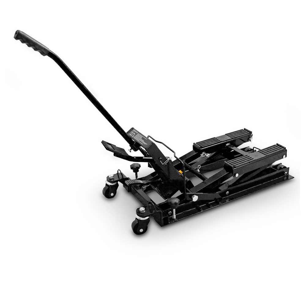 Bituxx Motorradheber hydraulisch 11,5-37,5cm bis 680kg Schwarz, max. Hubhöhe: 37.5 cm, MS-19735 – Bild 2 von 5
