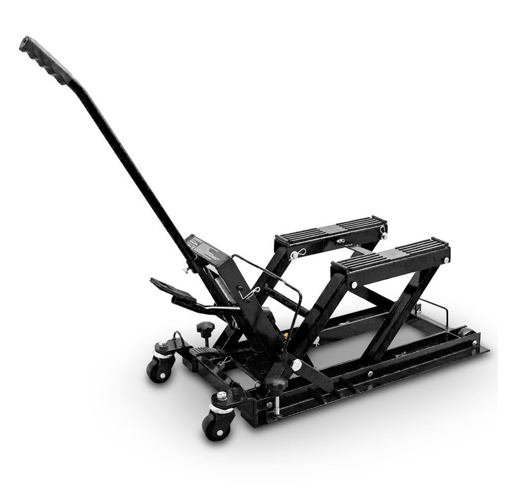 Bituxx Motorradheber hydraulisch 11,5-37,5cm bis 680kg Schwarz, max. Hubhöhe: 37.5 cm, MS-19735 – Bild 3 von 5