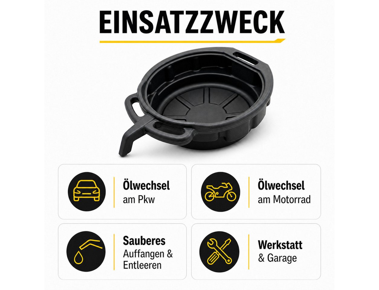 Bituxx Ölauffangwanne 15L, 12 l, (MS-18066) – Bild 2 von 5