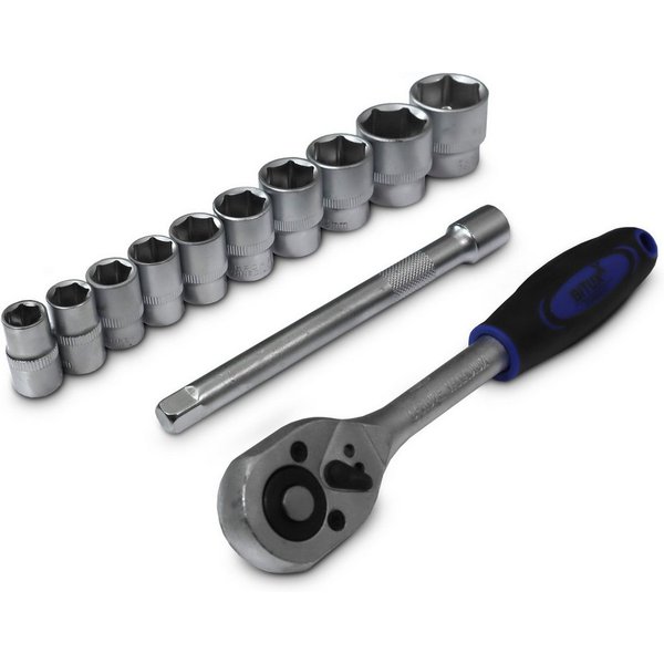 Bituxx Ratsche Set 3/8 Zoll 12 tlg. (Set, 12 St., MS-19500)
