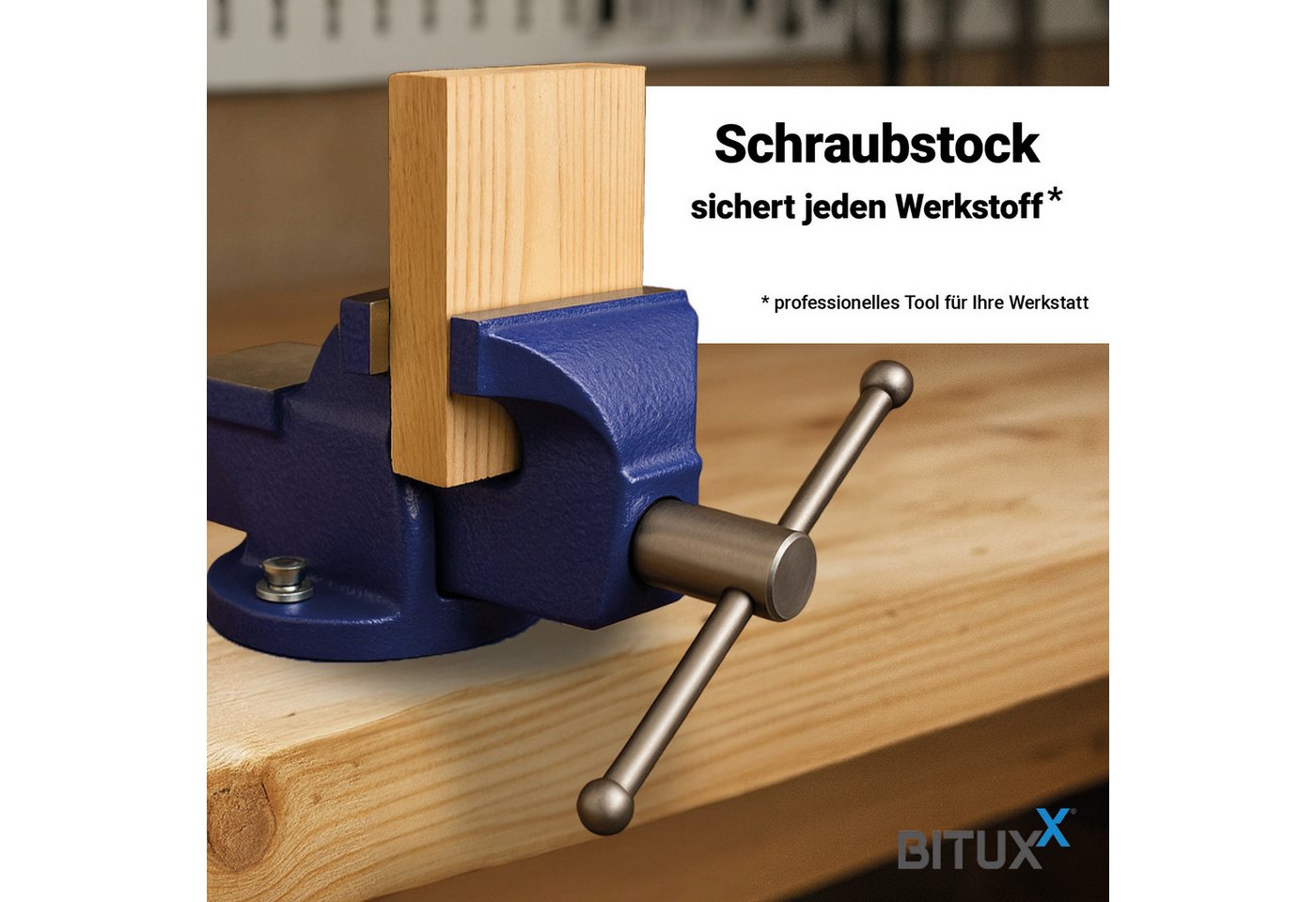 Bituxx Schraubstock 150 mm, MS-19689 – Bild 4 von 5