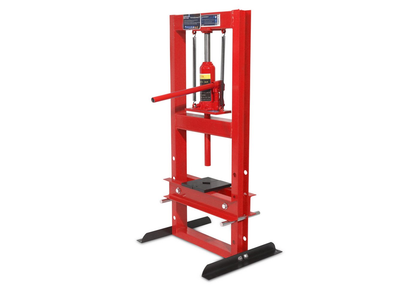Bituxx Werkstattpresse 6T Rot, MS-19523 – Bild 3 von 5