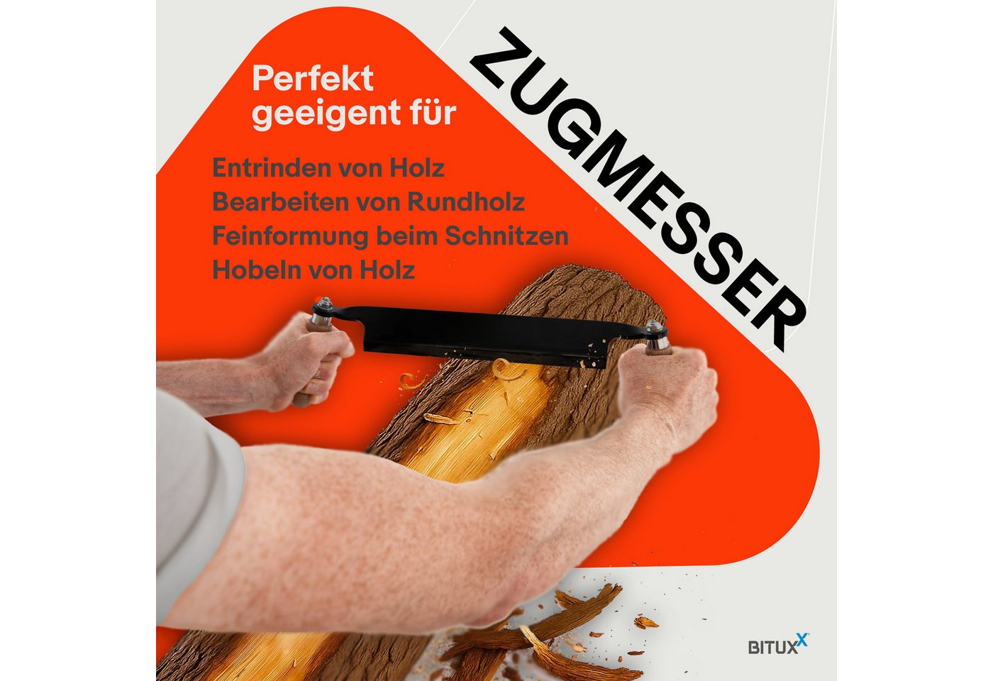 Bituxx Zugmesser gerade 13 Zoll, (MS-19576) – Bild 2 von 5