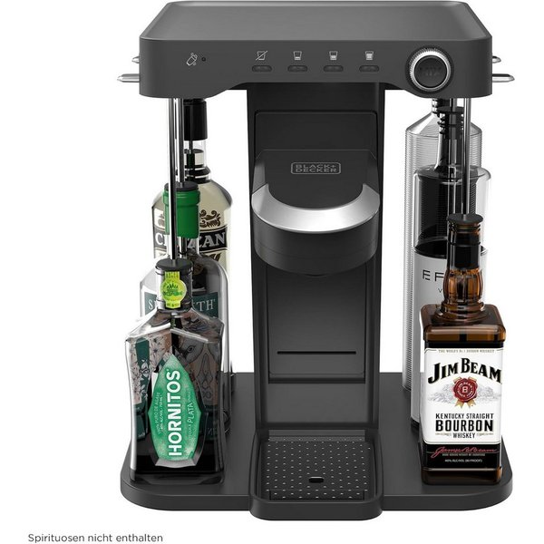 Black + Decker Cocktail Shaker Cocktail-Maschine individ. Cocktails auf Knopfdruck für 5 Spirituosen, (1-tlg)