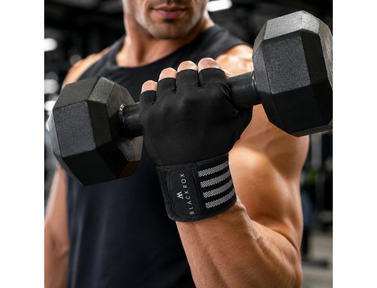 BLACKROX Trainingshandschuhe [Vergleichssieger 2026] Fitnesshandschuhe, Gr. M-XL, Damen & Herren – Bild 2 von 5