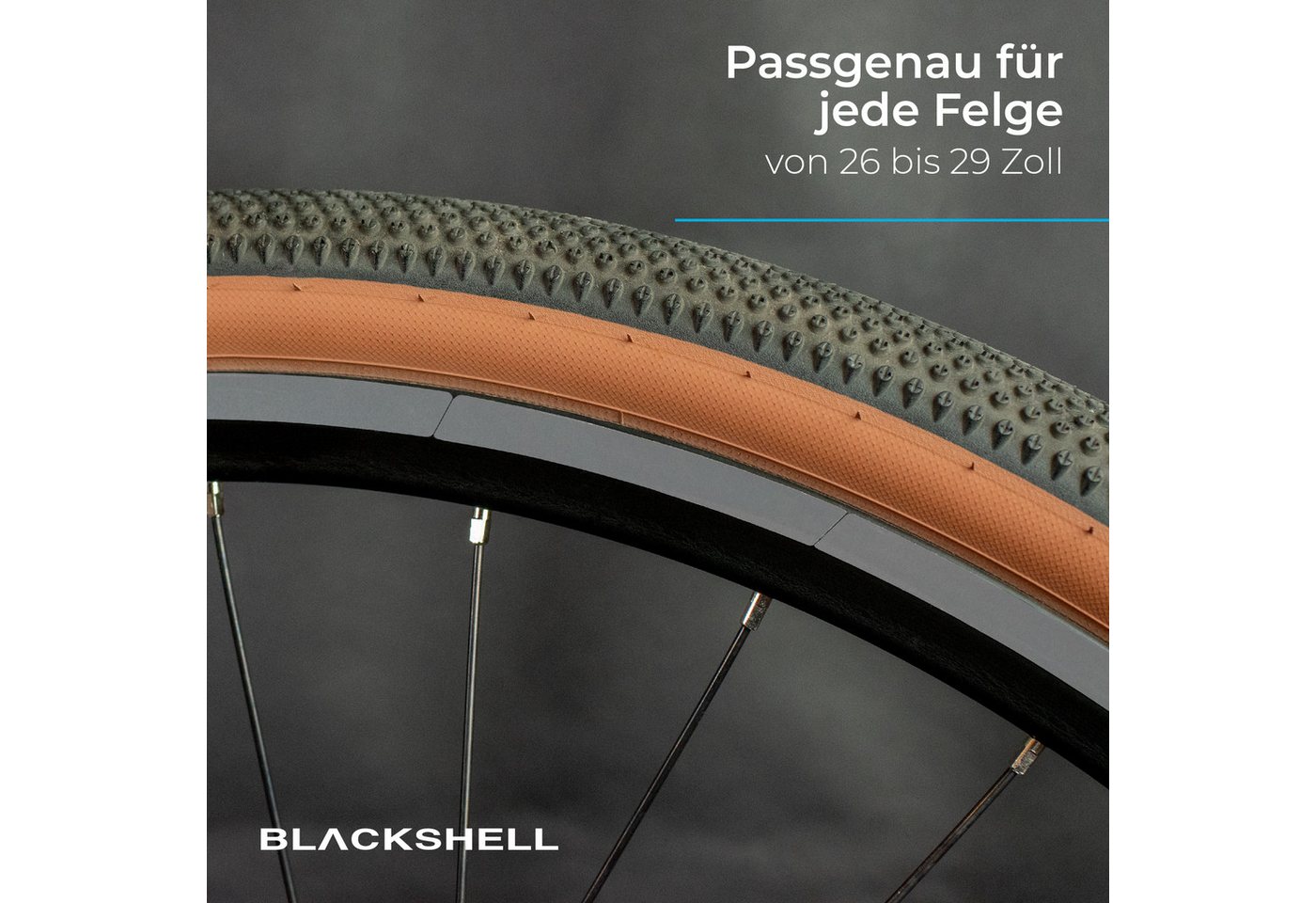 Blackshell Reflektor-Aufkleber Reflektierende Aufkleber für die Fahrradfelge passend für 26-29 Zoll – Bild 5 von 5
